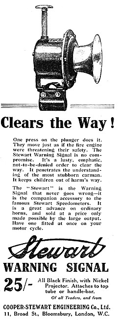 Cooper-Stewart Warning Signal Horn                               