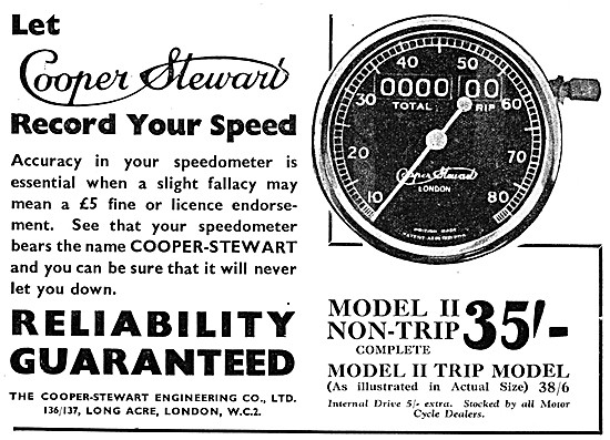 Stewart Motor Cycle Speedometers - Stewart Instruments           
