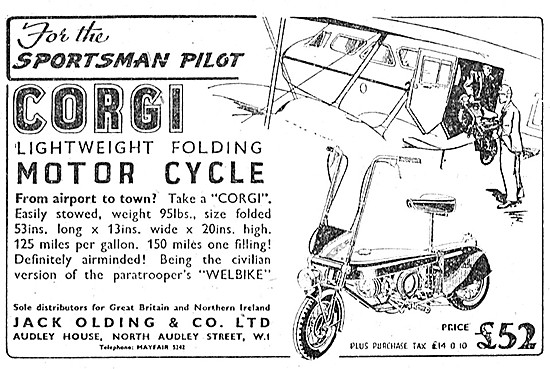 Corgi Folding Motor Cycle                                        