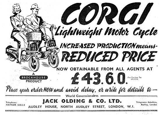 Brockhouse Corgi Lightweight Motor Cycle                         