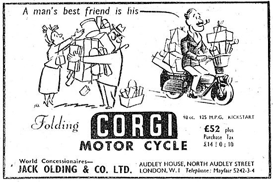 Corgi Folding Motor Cycle                                        