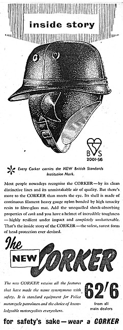 Corker Helmets 1957 Advert                                       