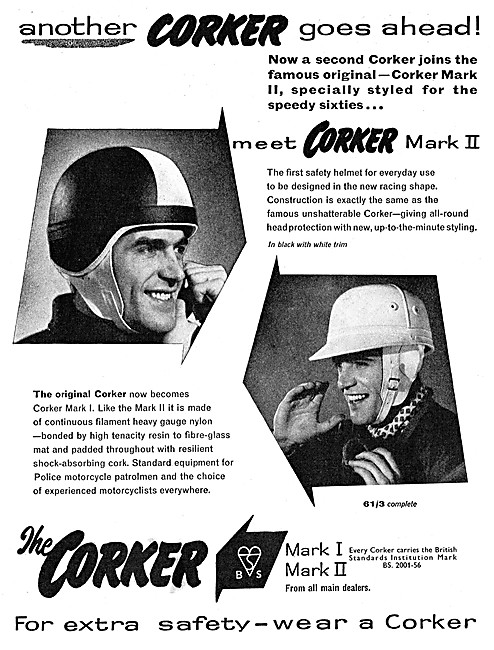 Corker Crash Helmets - Corker Mark 1 Crash Helmet                
