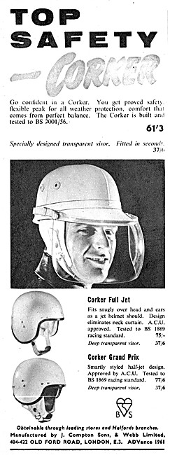 Corker Full Jet Crash Helmets - Corker Grand Prix Helmets        