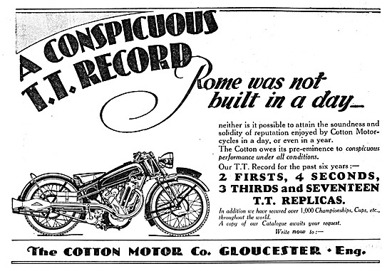 Cotton Motor Cycles                                              