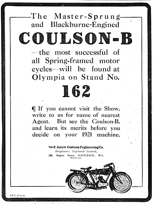 Coulson- B Spring-Frame Motorcycle                               