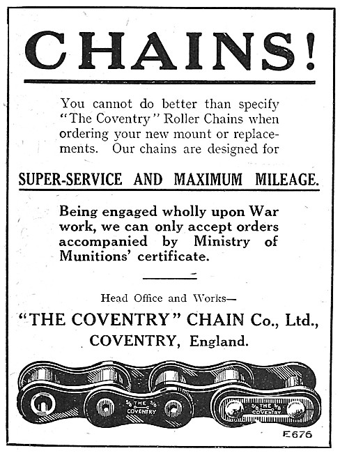 Coventry Motor Cycle Chains                                      
