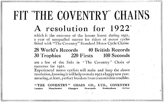 Coventry Chain Motor Cycle Chains                                
