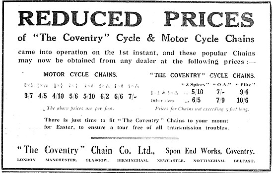 Coventry Chain Motor Cycle Chains                                