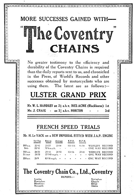 Coventry Chains Motor Cycle Chains                               