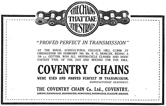 Coventry Motor Cycle Chains 1923                                 