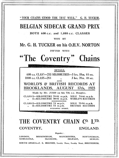 Coventry Motor Cycle Chains                                      