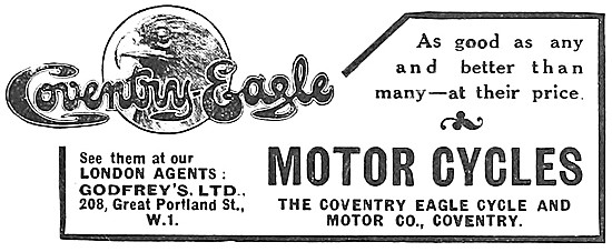 Coventry-Eagle Motor Cycles                                      