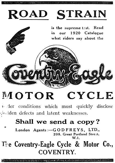 1920 Coventry-Eagle Motor Cycles                                 