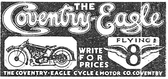 1923 Coventry-Eagle Flying 8 Motor Cycle                         