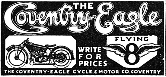 Coventry-Eagle Flying Eight Motor Cycle - Coventry-Eagle Flying 8