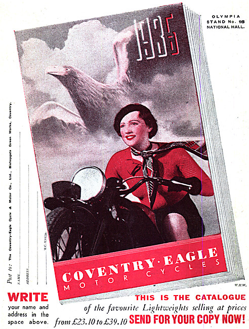 Coventry-Eagle Motor Cycles For 1934                             