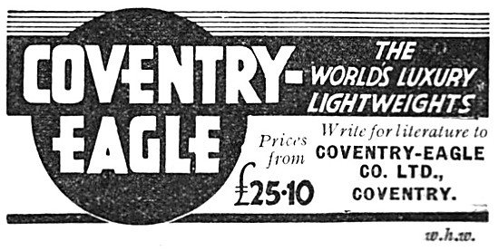 1936 Coventry-Eagle Lightweight Motor Cycles                     