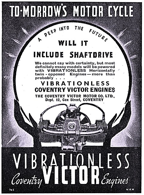 1945 Coventry Victor Motor Cycle Engines                         