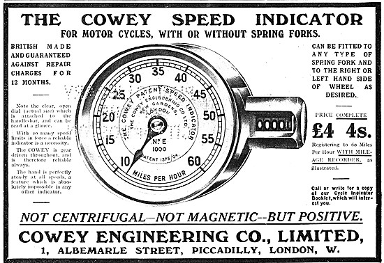 Cowey Instruments - Cowey Motorcycle Speedometers                