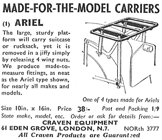 Craven Made-For-The-Model Carriers - Ariel                       