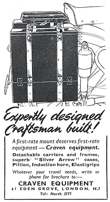 Craven Silver Arrow Motor Cycle Panniers                         