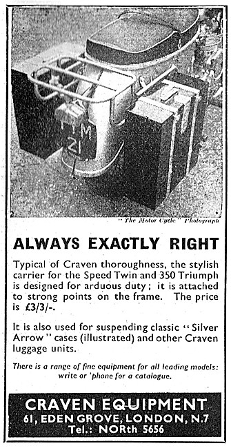 Craven Motorcyle Panniers & Luggage                              