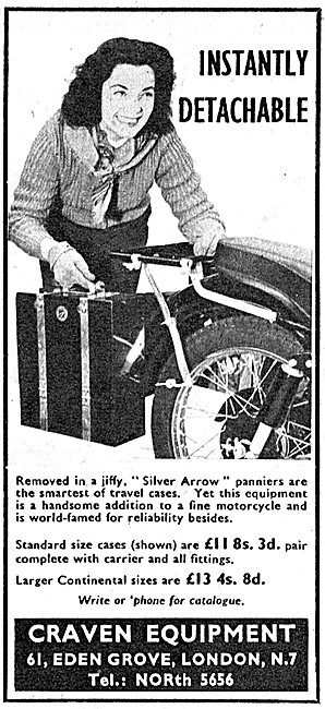 Craven Silver Arrow Motorcycle Panniers & Luggage Racks          