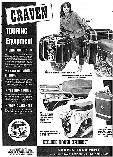Craven Motorcycle Panniers & Luggage                             