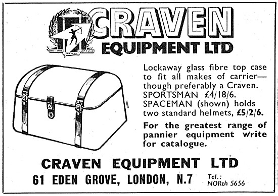 Craven Sportsman Motorcycle Panniers -Craven Spaceman Top Box    