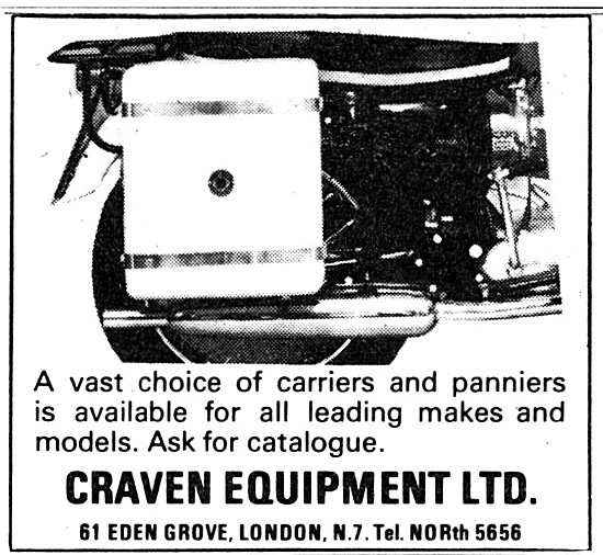 Craven Motor Cycle Panniers & Luggage                            