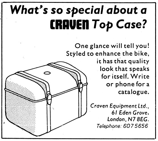 Craven Motorcycle Top Box                                        