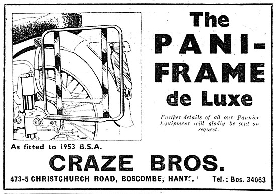 Craze Brothers Pannier Frames                                    