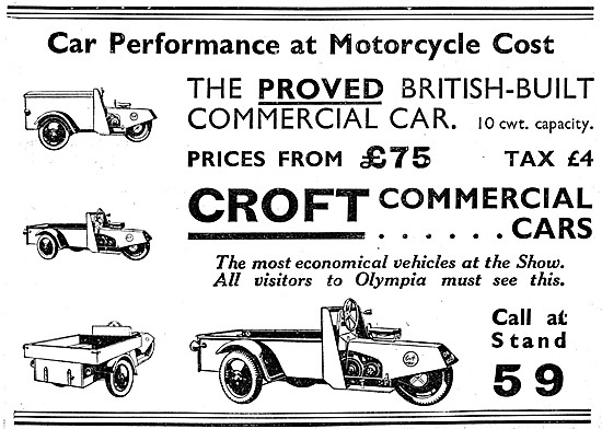Croft Commercial Three Wheeler Cars                              