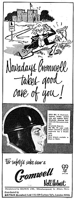 Cromwell Noll Mk II Motor Cycle Helmet                           