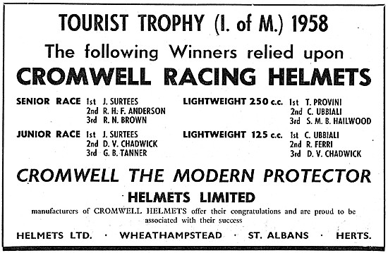 Cromwell Motorcycle Racing Helmets                               