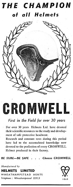Cromwell Motor Cyclists Helmets                                  