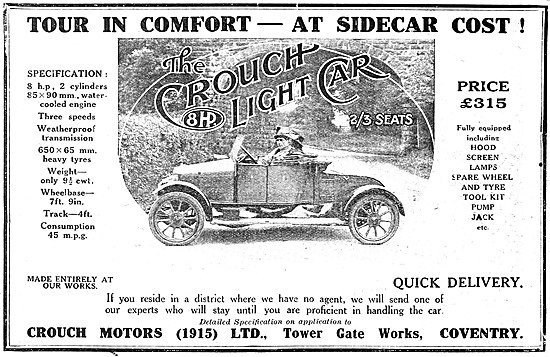1920 Crouch Car Advert                                           
