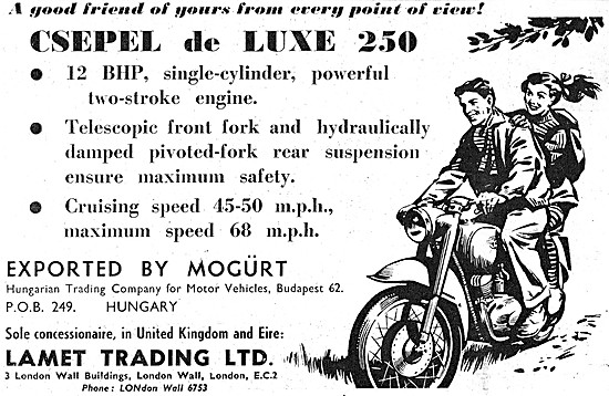 Csepel Motor Cycles                                              
