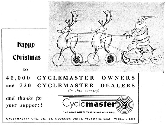 Cyclemaster Bicycle Motor Wheel 1951                             