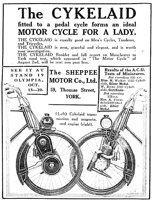 1923 Cykelaid Ladies Cycle Motor                                 