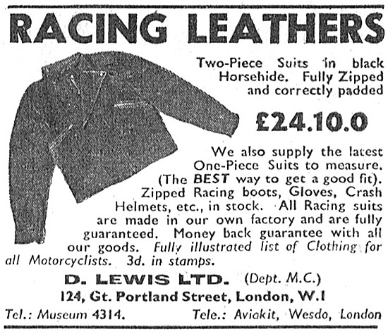 Lewis Leathers  - D.Lewis Racing Leathers                        