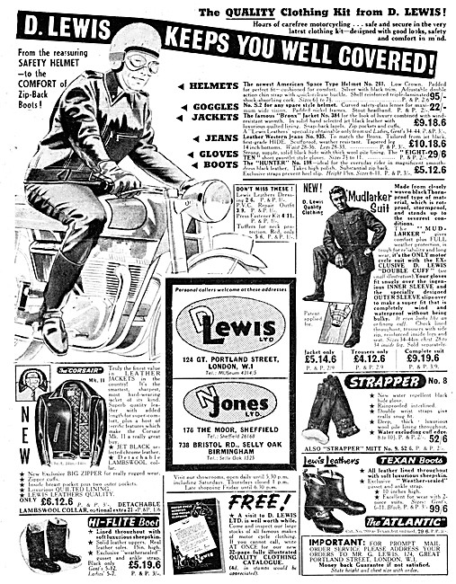 Lewis Leathers - D.Lewis Motorcycle Clothing                     