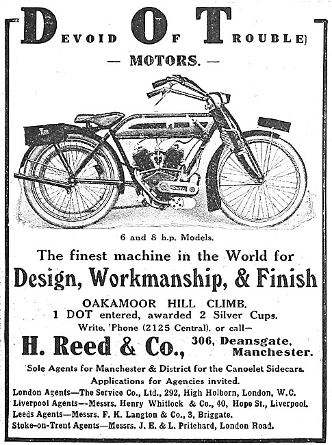 1912 6 hp Dot Motor Cycle                                        