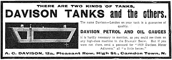 Davison Petrol & Oil Gauges - Davison Motorcycle Tanks           