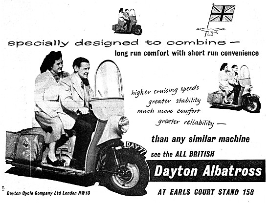 1955 Dayton Albatross Motor Scooter                              