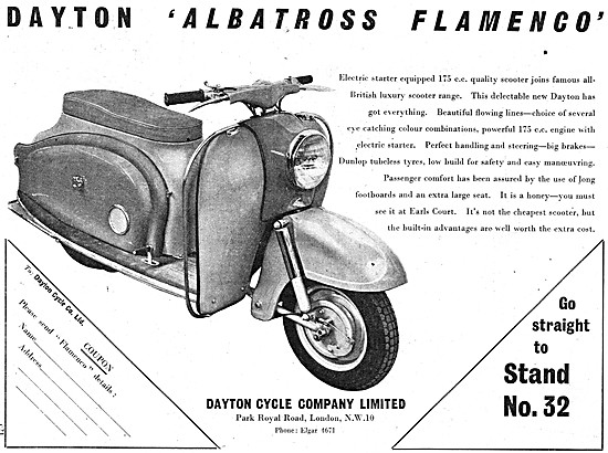 1958 Dayton Albatross 175 cc Motor Scooters                      