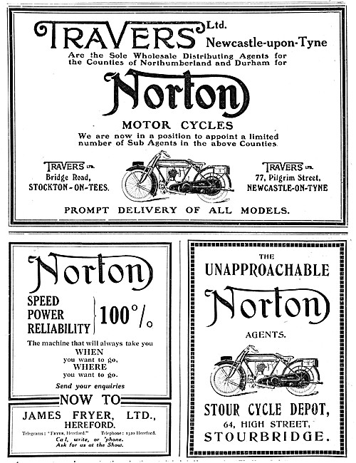 Norton Motorcycle Dealers 1920 #3                                