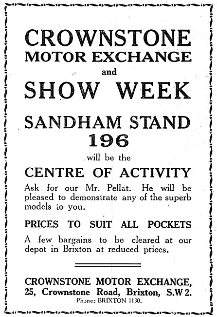 Crownstone Motor Exchange Motor Cycle Sales Brixton              