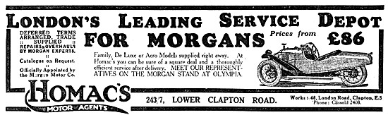 Homacs Morgan Service Depot. 243 Lower Clapton Rd                